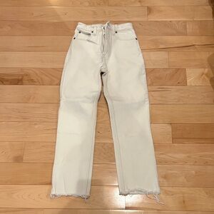 white abercrombie jeans